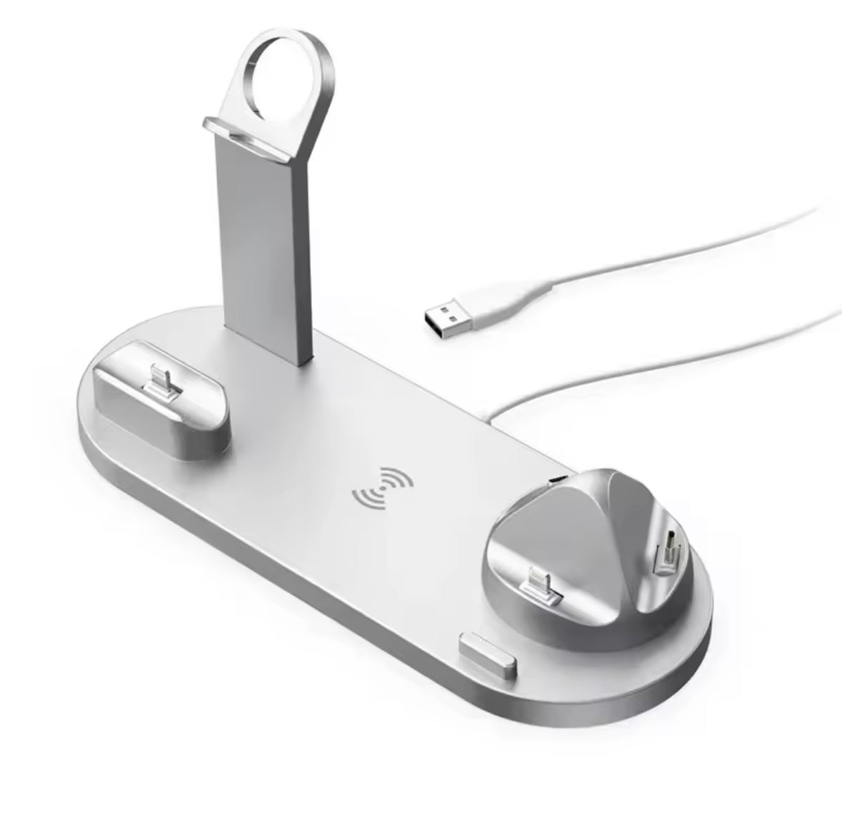 100W 7 In 1 Wireless Charger Stand For iPhone 16-12 Apple Watch 9/8/7/6 Airpods Pro2/1 Phone Chargers Fast Charging Dock Station