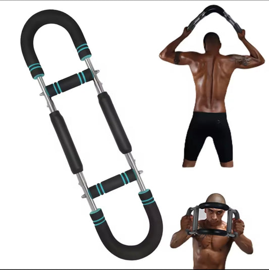 Hand Strength Grip Trainer Portable 2 Adjustable Level Twister Arm Exerciser U Shaped for Arm Chest Back